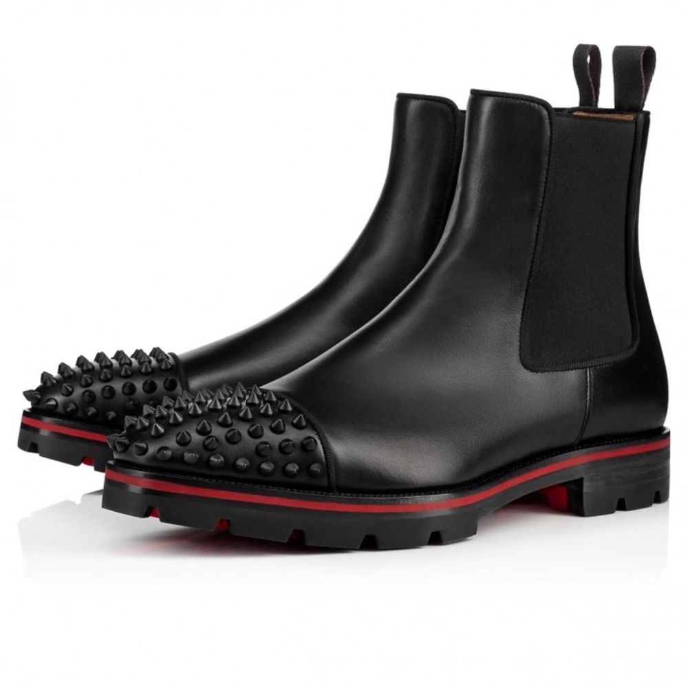 Christian Louboutin - Melon Spikes - Calf Leather - Black - 42.5 (9.5 US)